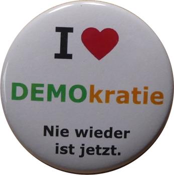 Preview: I LOVE DEMOKRATIE Preview: button demokratie