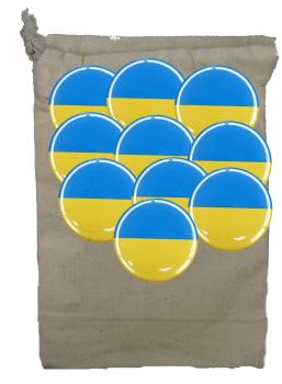 Preview: button ukraine flagge