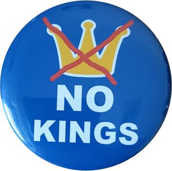 Preview: NO KINGS Preview: button demokratie